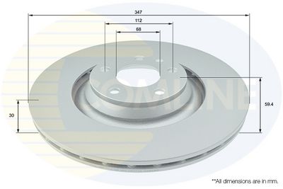 спирачен диск COMLINE ADC1490V