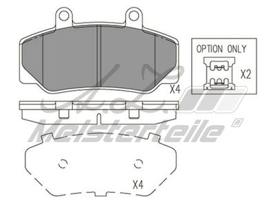 комплект спирачно феродо, дискови спирачки A.Z. Meisterteile AZMT-44-022-1756