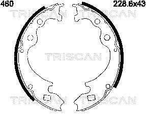 Комплект тормозных колодок TRISCAN 8100 16460 для FORD ECONOVAN