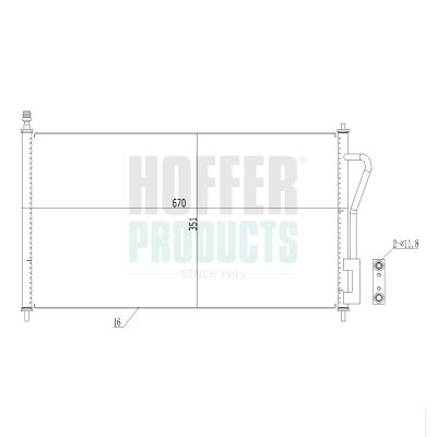 CONDENSATOR CLIMATIZARE HOFFER 991072