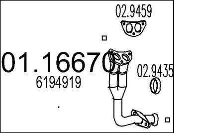 Rura wydechowa MTS 01.16670