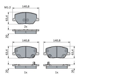 SET PLACUTE FRANA FRANA DISC BOSCH 0986494941 6