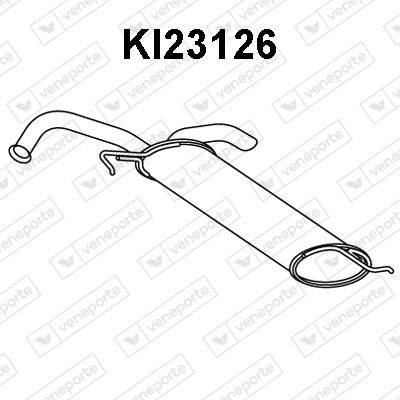 Глушитель выхлопных газов конечный VENEPORTE KI23126 для KIA PICANTO