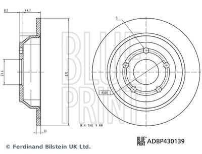 Brake Disc BLUE PRINT ADBP430139