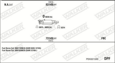 ABGASANLAGE WALKER PEK021593