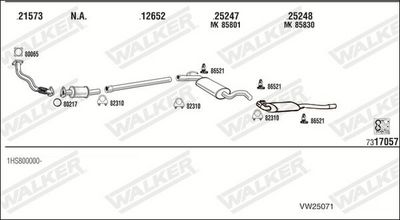 Изпускателна система WALKER VW25071