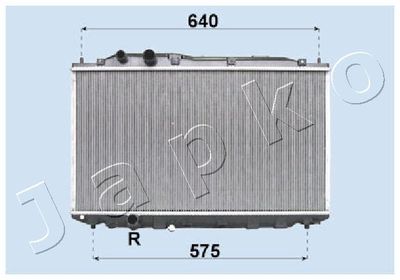 JAPKO RDA193022 Радиатор охлаждения двигателя  для HONDA CIVIC (Хонда Цивик)