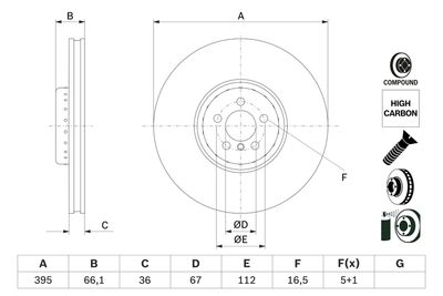 DISC FRANA BOSCH 0986479H13