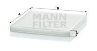 Фильтр, воздух во внутренном пространстве MANN-FILTER CU 2131 для TOYOTA PREVIA