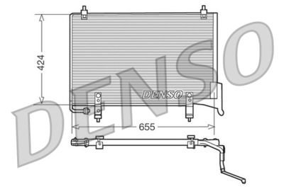 DENSO DCN11004 Радиатор кондиционера  для JAGUAR (Ягуар)