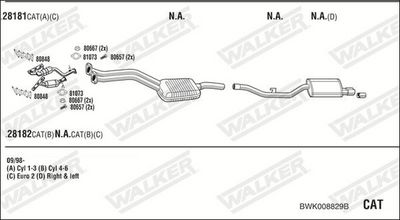 Изпускателна система WALKER BWK008829B
