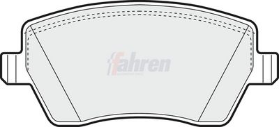 Fahren Brake Pad Set, disc brake FBP3075