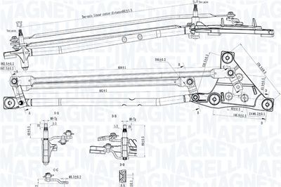 LEGATURI STERGATOR PARBRIZ MAGNETI MARELLI 085570738010 2