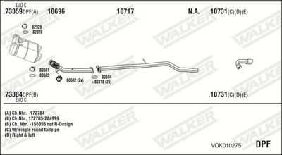 Изпускателна система WALKER VOK010275