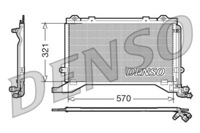 DENSO Condensor, airconditioning (DCN17020)