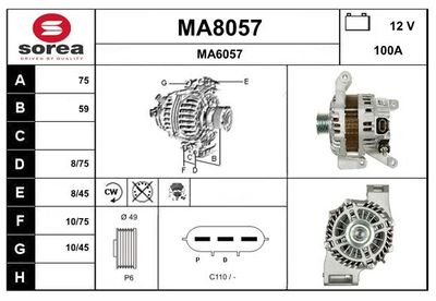 GENERATOR SNRA MA8057