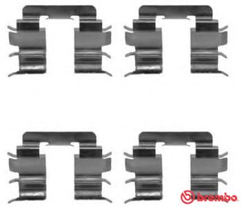 Комплектующие, колодки дискового тормоза BREMBO A 02 289 для NISSAN MICRA