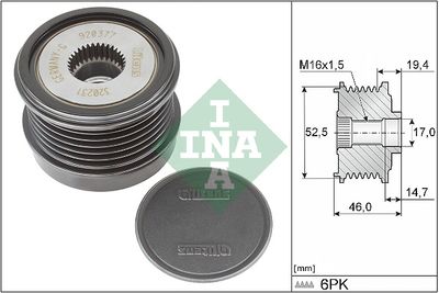 Alternator - sprzęgło jednokierunkowe SCHAEFFLER INA 535037310