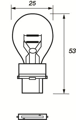 Лампа накаливания, фонарь указателя поворота MOTAQUIP VBU3157 для CADILLAC STS