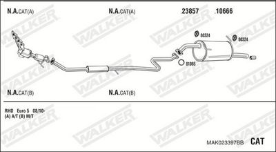 Изпускателна система WALKER MAK023397BB