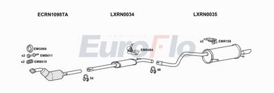 Układ wydechowy EUROFLO RNFLU160200LHD