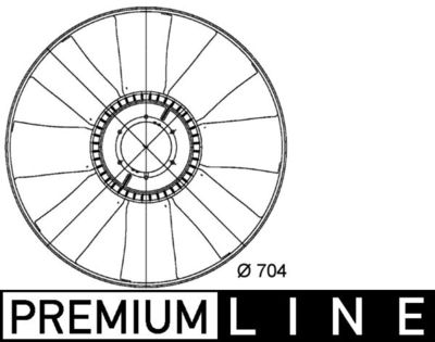 Fan Wheel, engine cooling CFW 9 000P