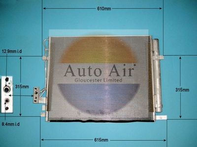 Condenser, air conditioning Auto Air Gloucester 16-9806