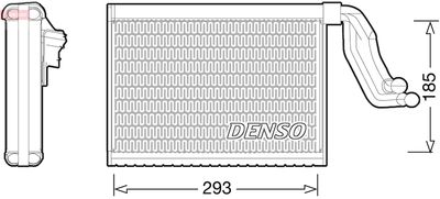 Испаритель, кондиционер DENSO DEV05001 для BMW X1