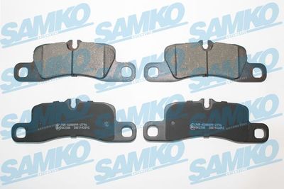Комплект тормозных колодок, дисковый тормоз SAMKO 5SP2092 для PORSCHE CAYENNE