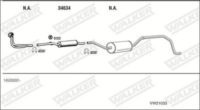 Изпускателна система WALKER VW21033