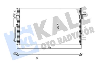 Конденсатор, кондиционер KALE OTO RADYATÖR 352595 для CHRYSLER VOYAGER