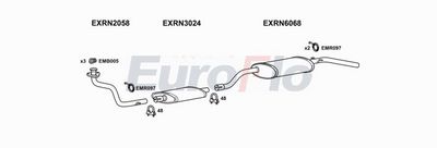 Układ wydechowy EUROFLO RNMAS24D7001A00