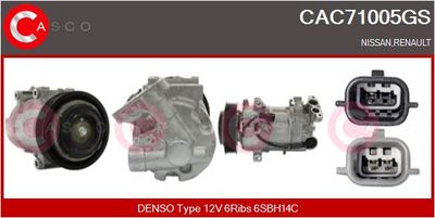 COMPRESOR CLIMATIZARE CASCO CAC71005GS