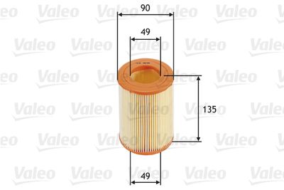 Воздушный фильтр VALEO 585681 для SMART CABRIO
