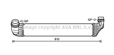 Интеркулер AVA QUALITY COOLING RT4614 для RENAULT GRAND SCENIC