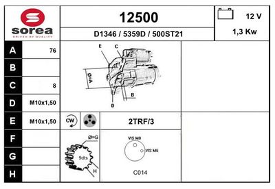 STARTER EAI 12500