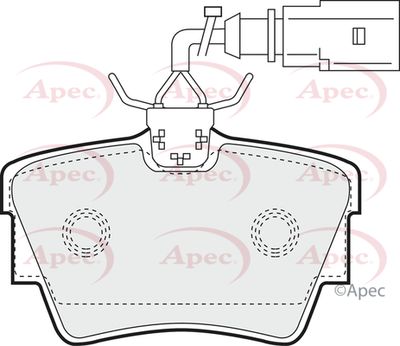 Brake Pad Set APEC PAD1340