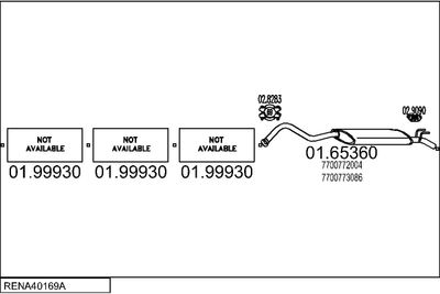 SISTEM DE ESAPAMENT MTS RENA40169A002079