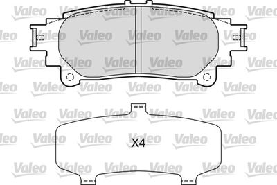 Комплект тормозных колодок, дисковый тормоз VALEO 601658 для TOYOTA SIENNA