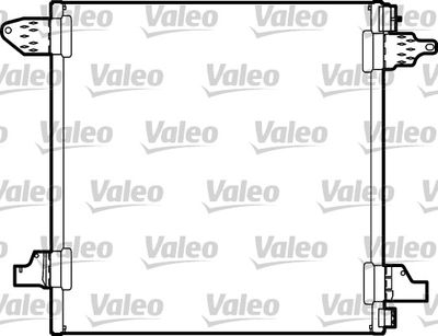 VALEO 817446 Радіатор кондиціонера для MERCEDES-BENZ (Мерседес)