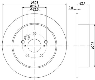 Тормозной диск HELLA 8DD 355 118-721 для LIFAN X60