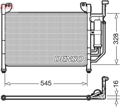 DENSO Kondensator, Klimaanlage