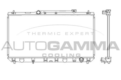 Радиатор, охлаждение двигателя AUTOGAMMA 102354 для TOYOTA CAMRY