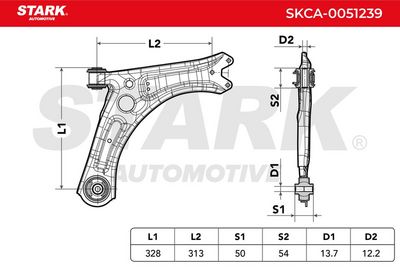 носач, окачване на колелата STARK SKCA-0051239