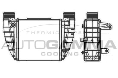 Интеркулер AUTOGAMMA 105886 для AUDI A4