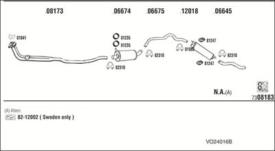 ABGASANLAGE WALKER VO24016B