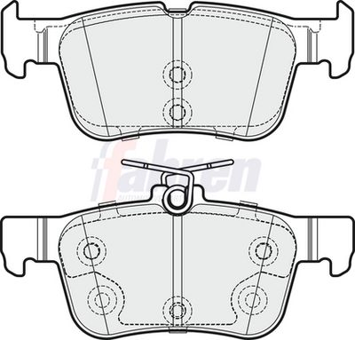 Fahren Brake Pad Set, disc brake FBP3739