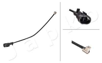 Styk ostrzegawczy, zużycie okładzin hamulcowych JAPKO BPW-286