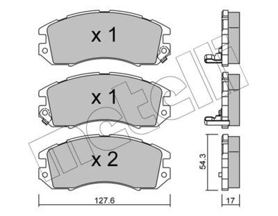 Brake Pad Set, disc brake 22-0135-0