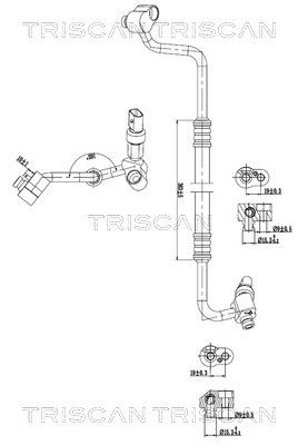 Vysokotlaké / nízkotlaké vedení, klimatizace TRISCAN 9010 29108